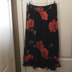 FINAL MARKDOWN Ladies’ Passport Lined High-Low Hem Front-sequined Skirt medium